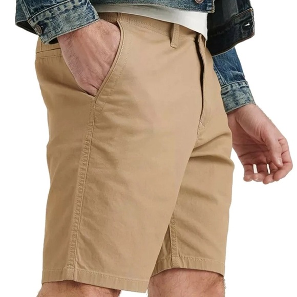 Lucky Brand Flat Front Shorts Hombre Talla 38 Color Caqui Advanced Stretch NWT - Picture 11 of 11